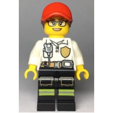 LEGO City női tűzoltó minifigura 60215 (cty0970) 